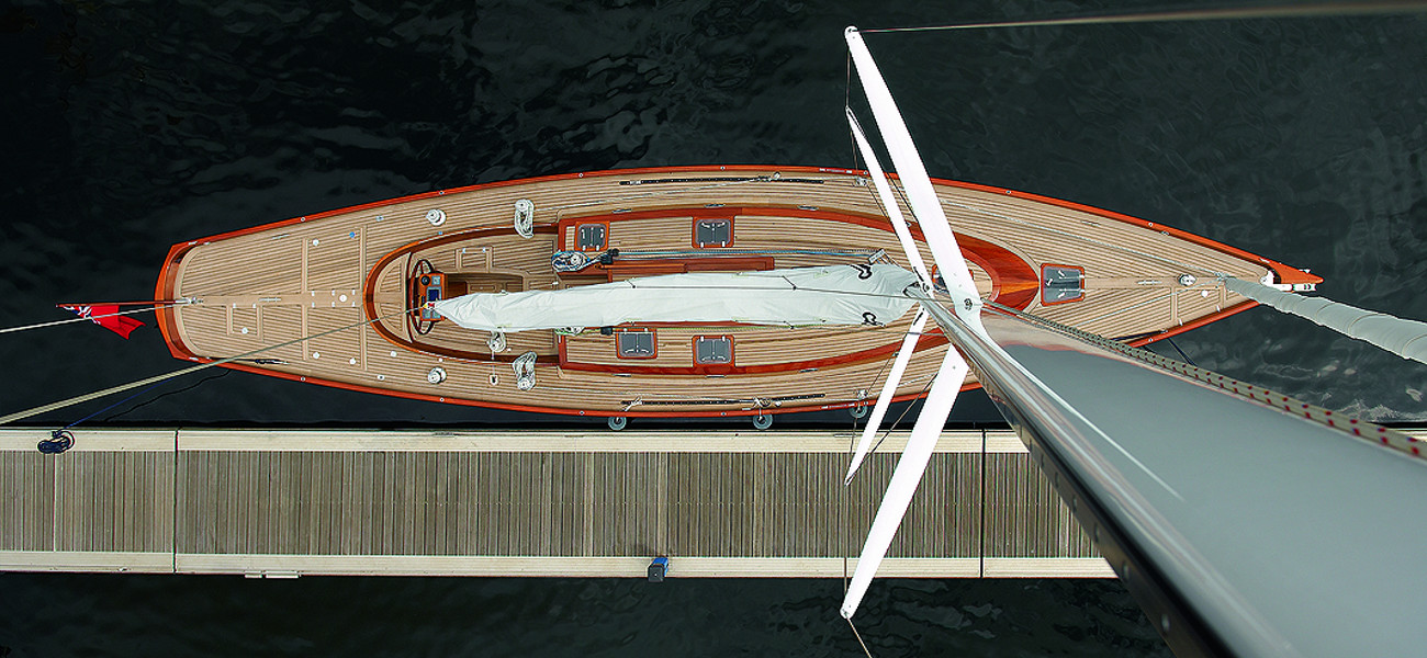 Spirit-52-deck-view from up the mast.